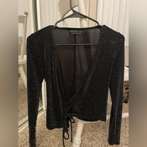 Glittery Small Long sleeve from urban outfitters // kind of mesh like